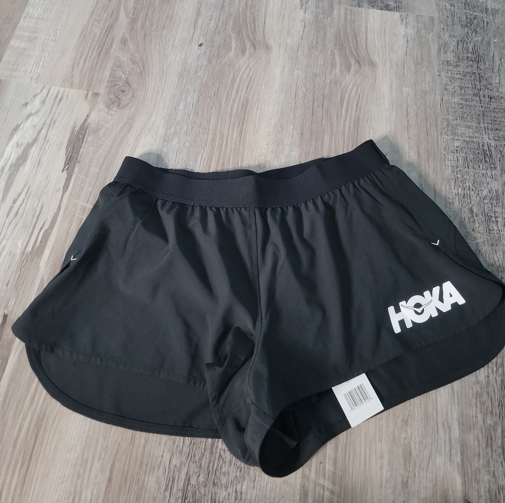 Hoka One Womens Performance 2" Short Size Medium /Large New Black